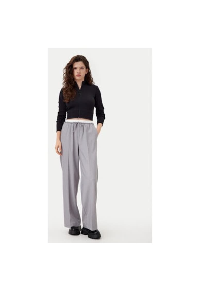 Pantaloni dama -  304907319 - Poliester reciclat/Poliester - Gri - Gri
