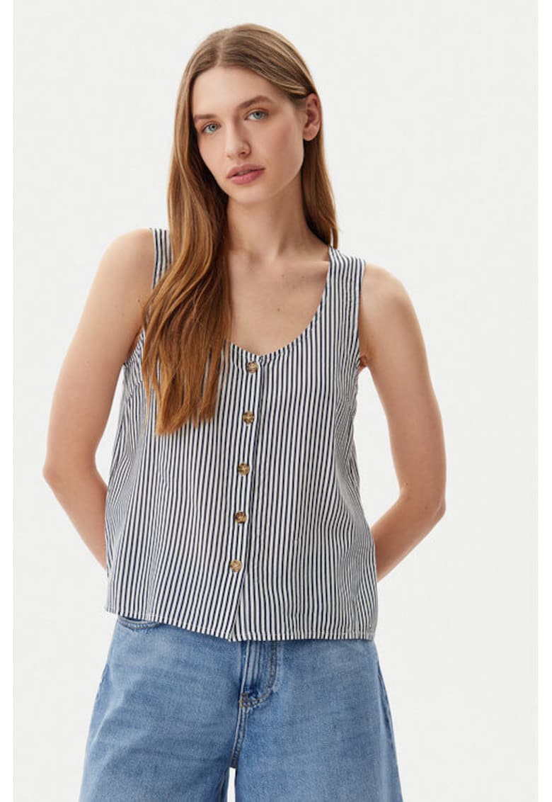 Tricou dama -  304951671 - Viscoza - Albastru - Albastru