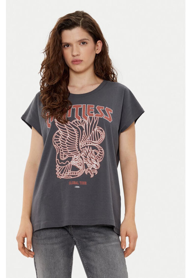 Tricou dama -  305167903 - Bumbac - Gri - Gri