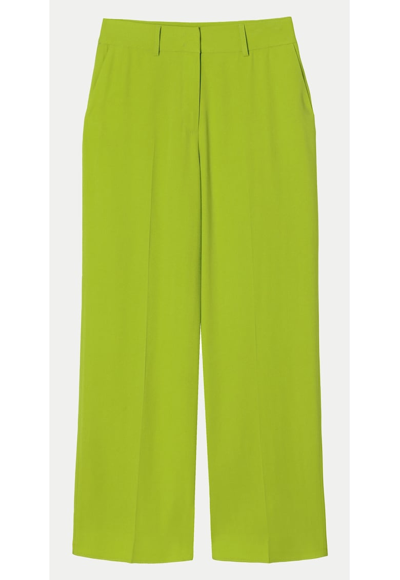 Pantaloni dama -  304149016 - Verde - Viscoza