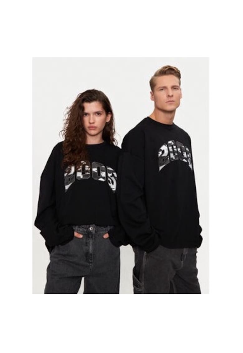 Bluza unisex -  304833717 - Bumbac - Negru - Negru
