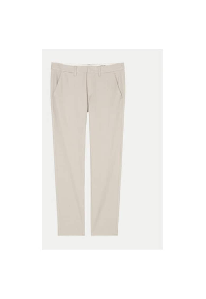 Pantaloni barbati -  304174087 - Bumbac/Lyocell - Bej - Bej