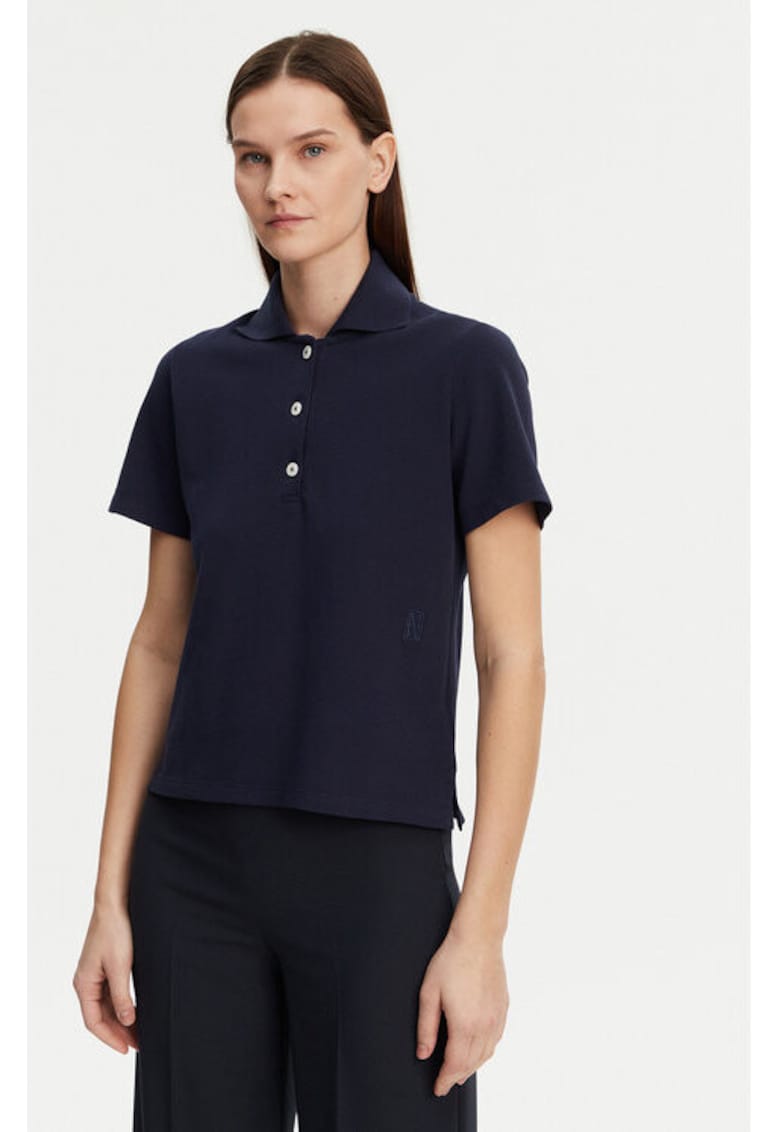 Tricou dama -  304883200 - Bumbac organic - Albastru - Albastru