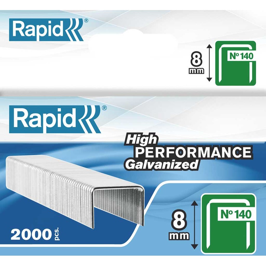 Capse RAPID 140/ 8, 2000 buc/cutie - pentru pistol de capsat RAPID