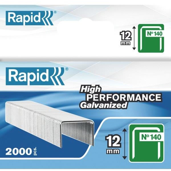 Capse RAPID 140/12, 2000 buc/cutie - pentru pistol de capsat RAPID