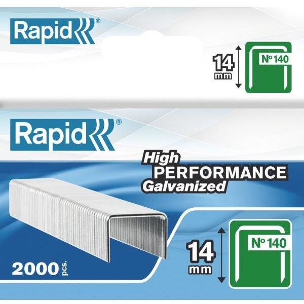 Capse RAPID 140/14, 2000 buc/cutie - pentru pistol de capsat RAPID