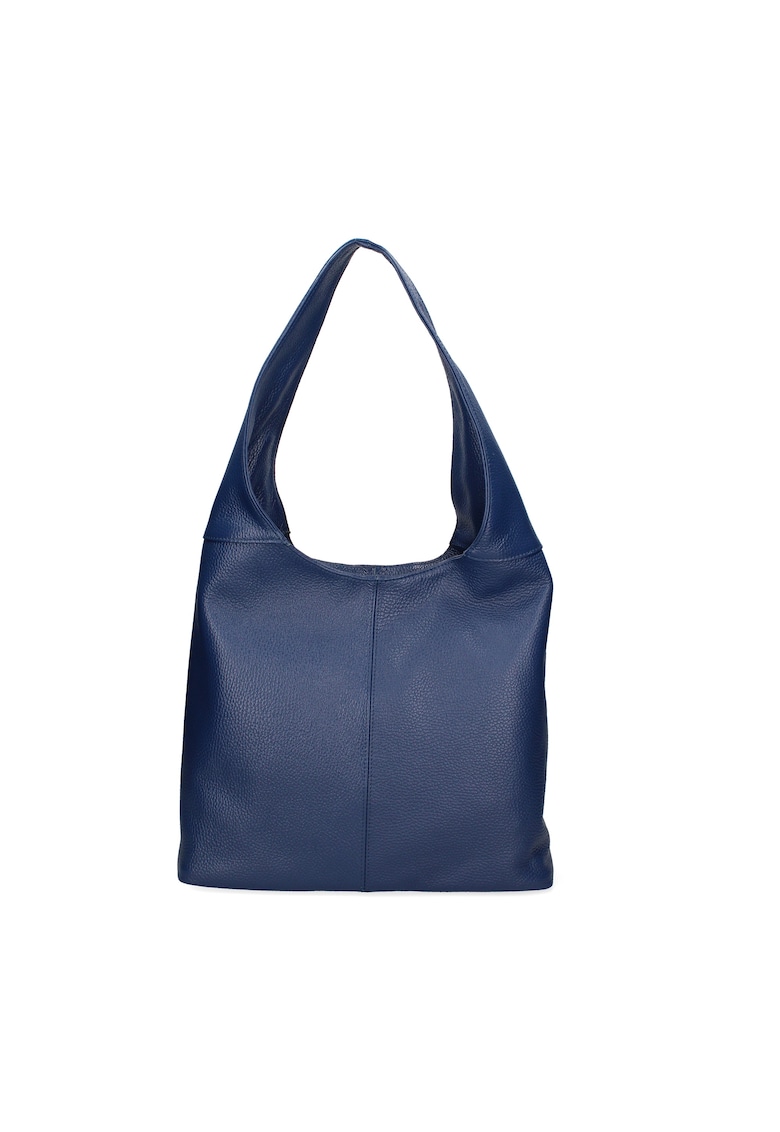 Geanta hobo de piele - Albastru