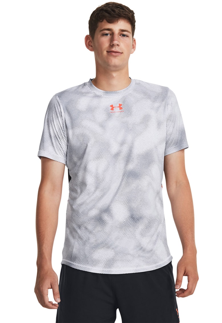 Tricou cu logo pentru fotbal - Negru/Gri deschis