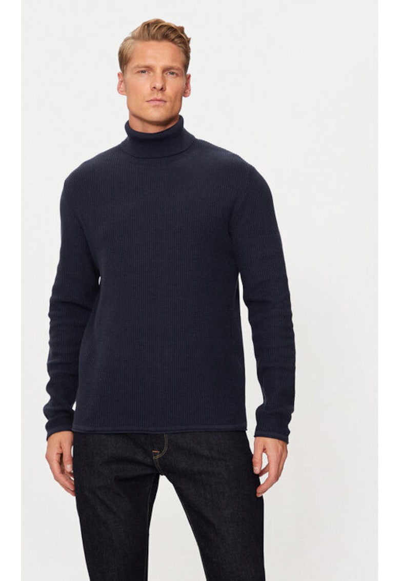 Bluza barbati -  304514692 - Bumbac organic/Bumbac - Albastru - Albastru