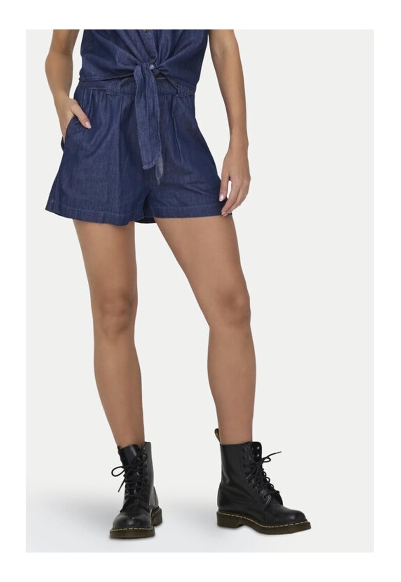 Pantaloni dama -  9372 - Bumbac - Bleumarin