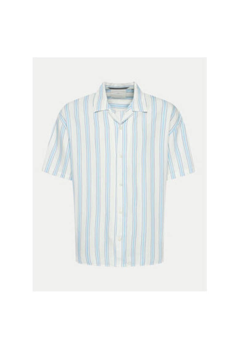 Camasa barbati -  304376276 - Bumbac/In/Viscoza - 2XL INTL - Albastru