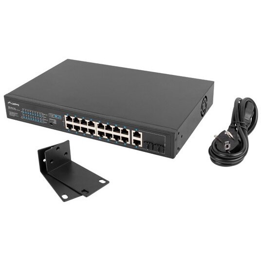 Switch RSFE-16P-2C-250 16 Porturi Negru