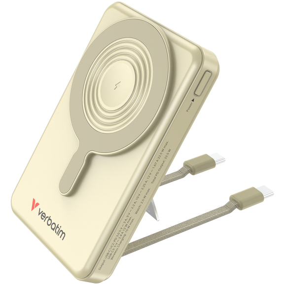 Acumulator Extern 32274 Charge 'n' Go 10000mAh C'n'G Incarcare Wireless 2 Cabluri USB-C Incorporate Auriu