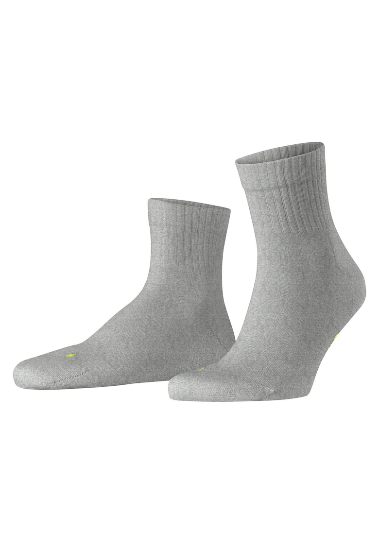 Sosete scurte unisex cu model uni - Gri deschis