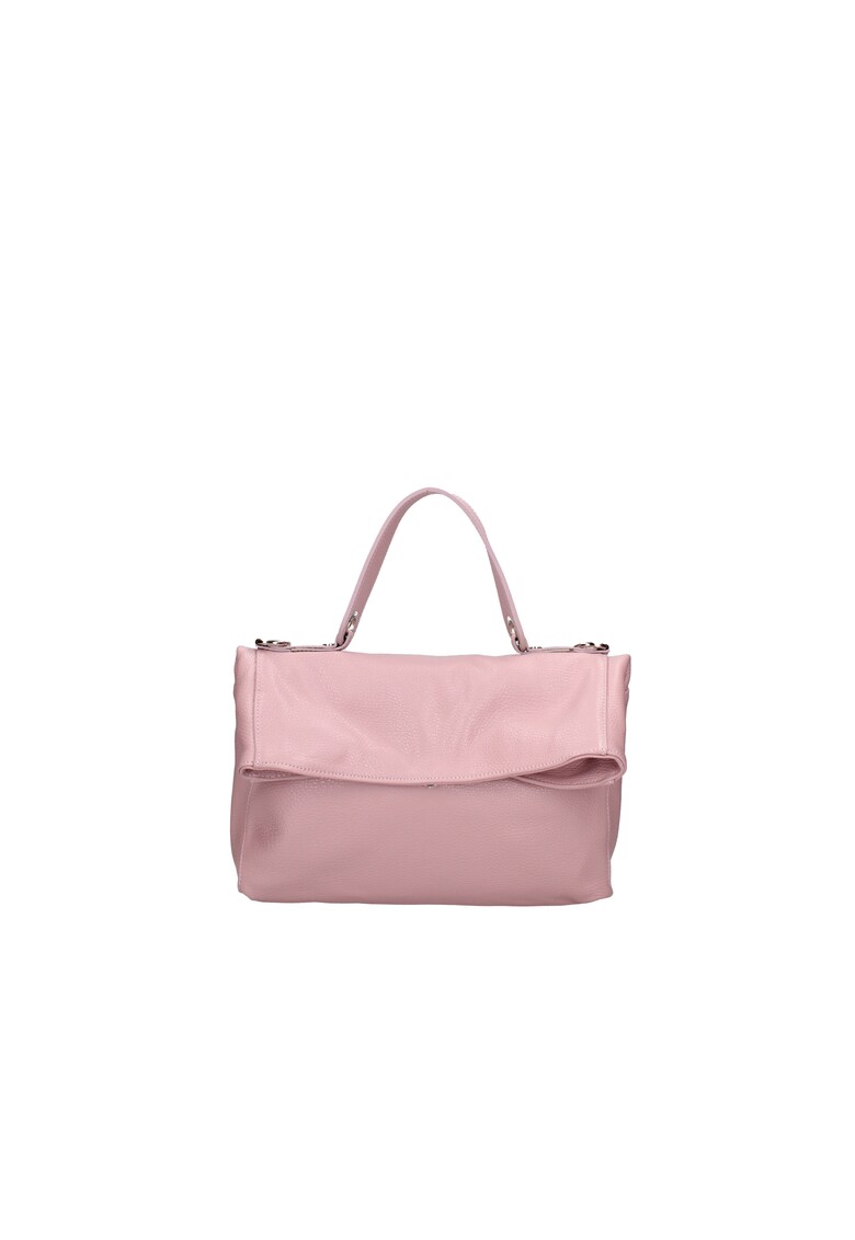Geanta convertibila din piele - Roz