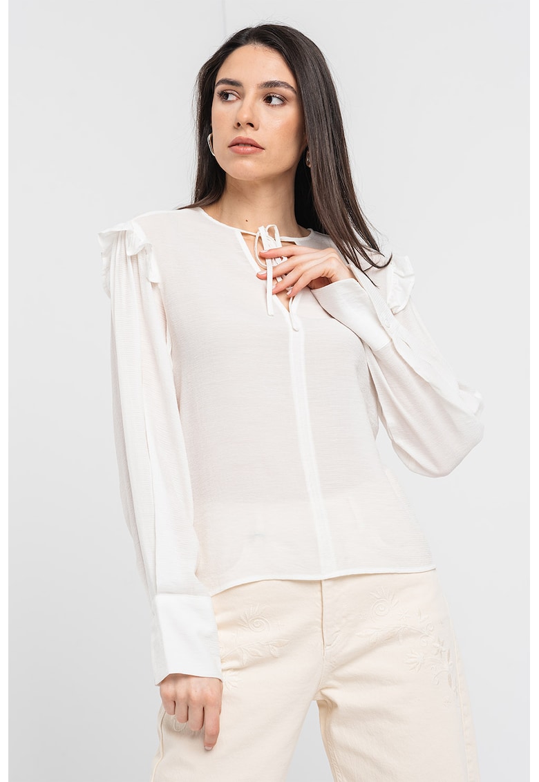 Bluza-tunica vaporoasa - Alb