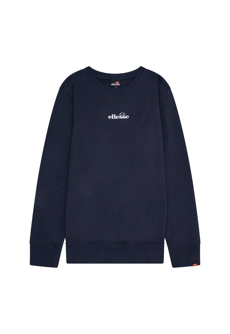 Bluza de trening din amestec de bumbac cu logo - Albastru