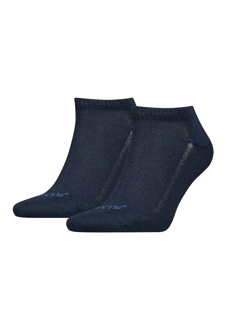 Set de sosete unisex pana la glezna din amestec de lyocell - 2 perechi - Bleumarin