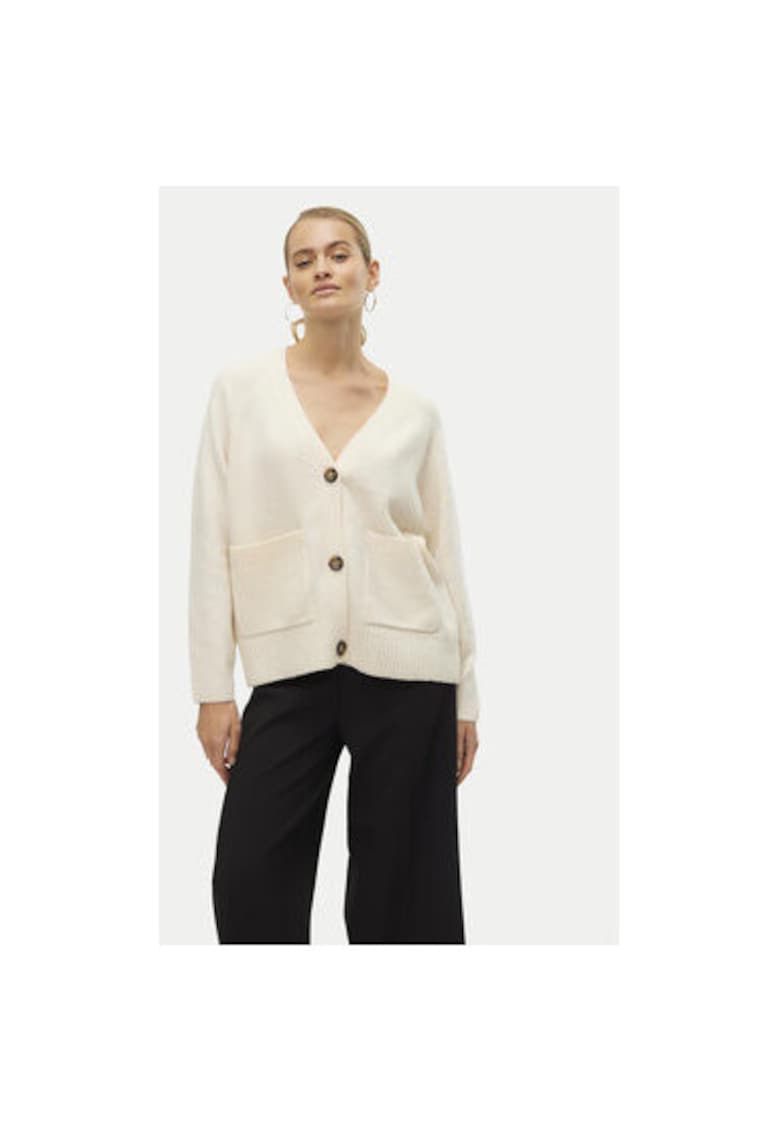 Cardigan dama -  304511059 - Poliester reciclat/Poliester - Bej - Bej