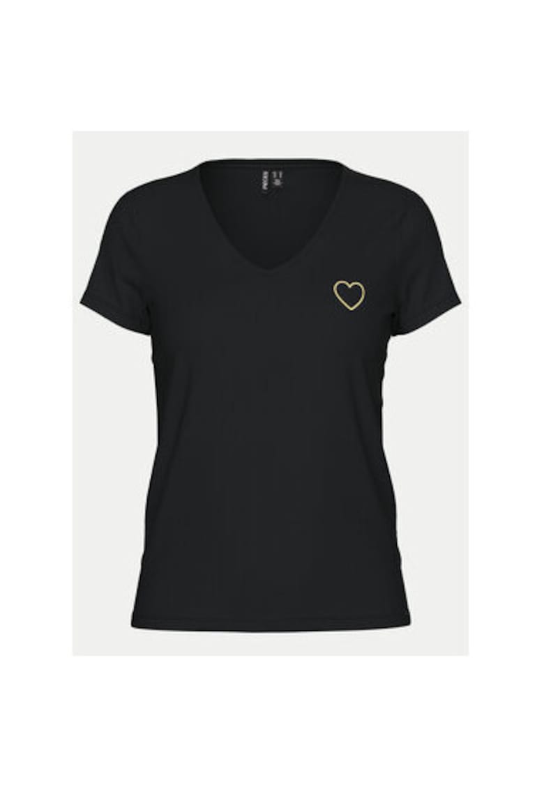 Tricou dama -  304915185 - Bumbac organic - Negru - Negru