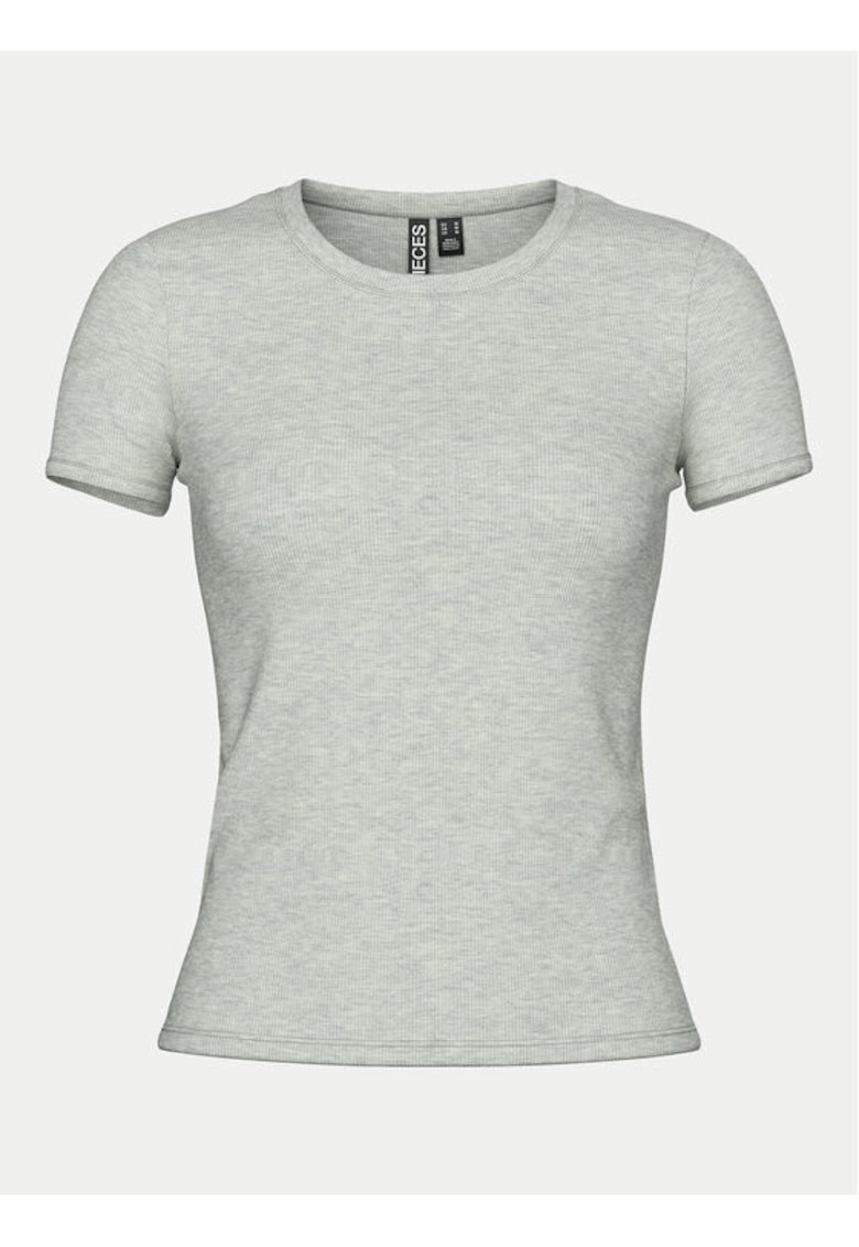 Tricou dama -  304915505 - Bumbac organic - Gri - Gri