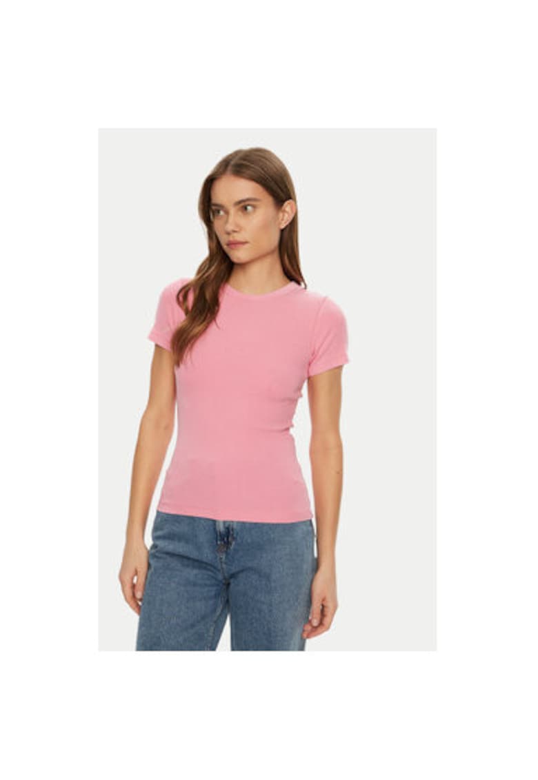 Tricou dama -  304703065 - Bumbac - Roz - Roz