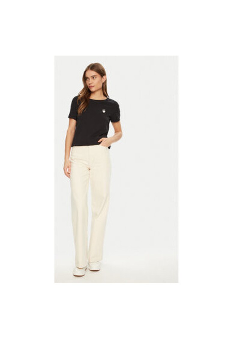 Tricou dama -  304913174 - Bumbac - Negru - Negru