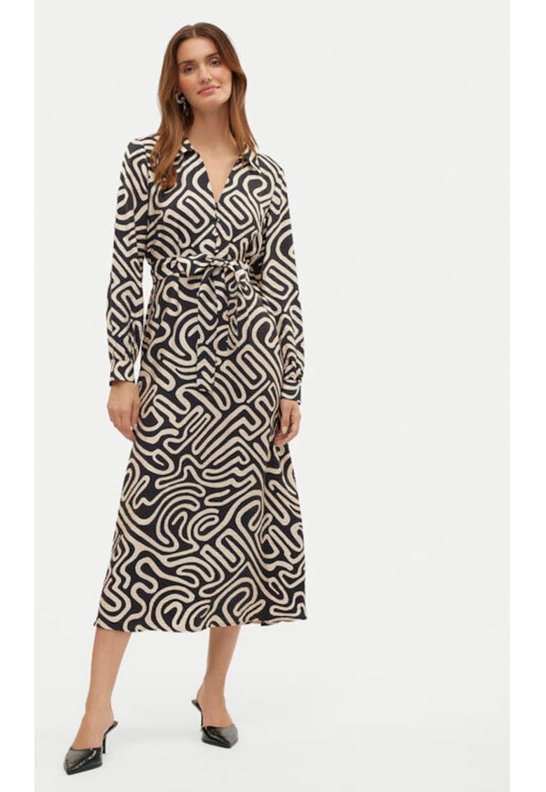 Rochie dama -  304786884 - Viscoza - Negru - Negru