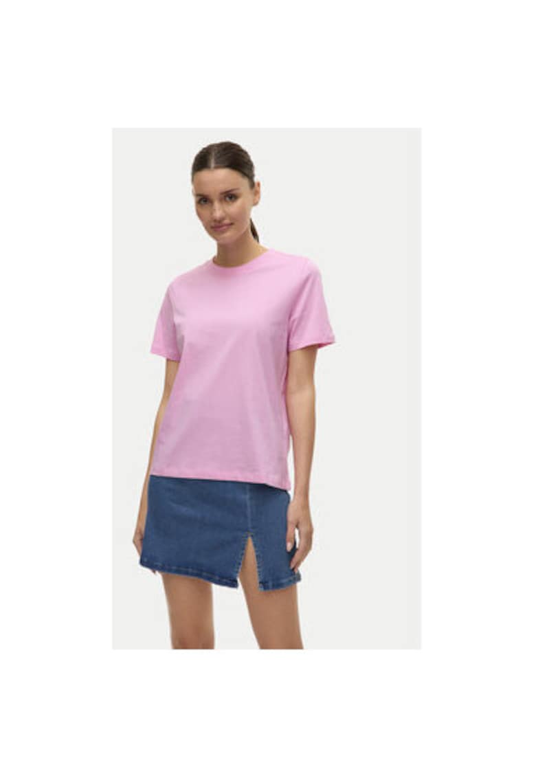 Tricou dama -  304786655 - Bumbac organic - Roz - Roz