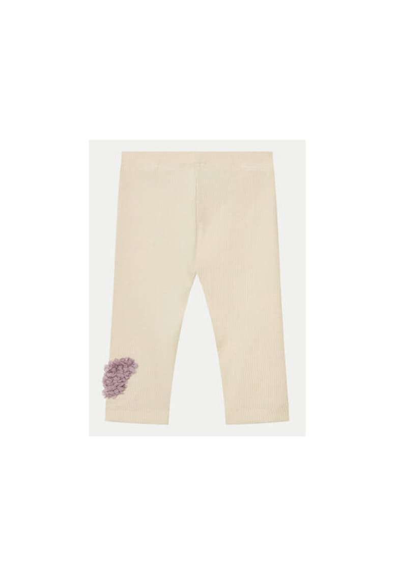 Pantaloni fete -  304732065 - Bumbac organic - Bej - Bej