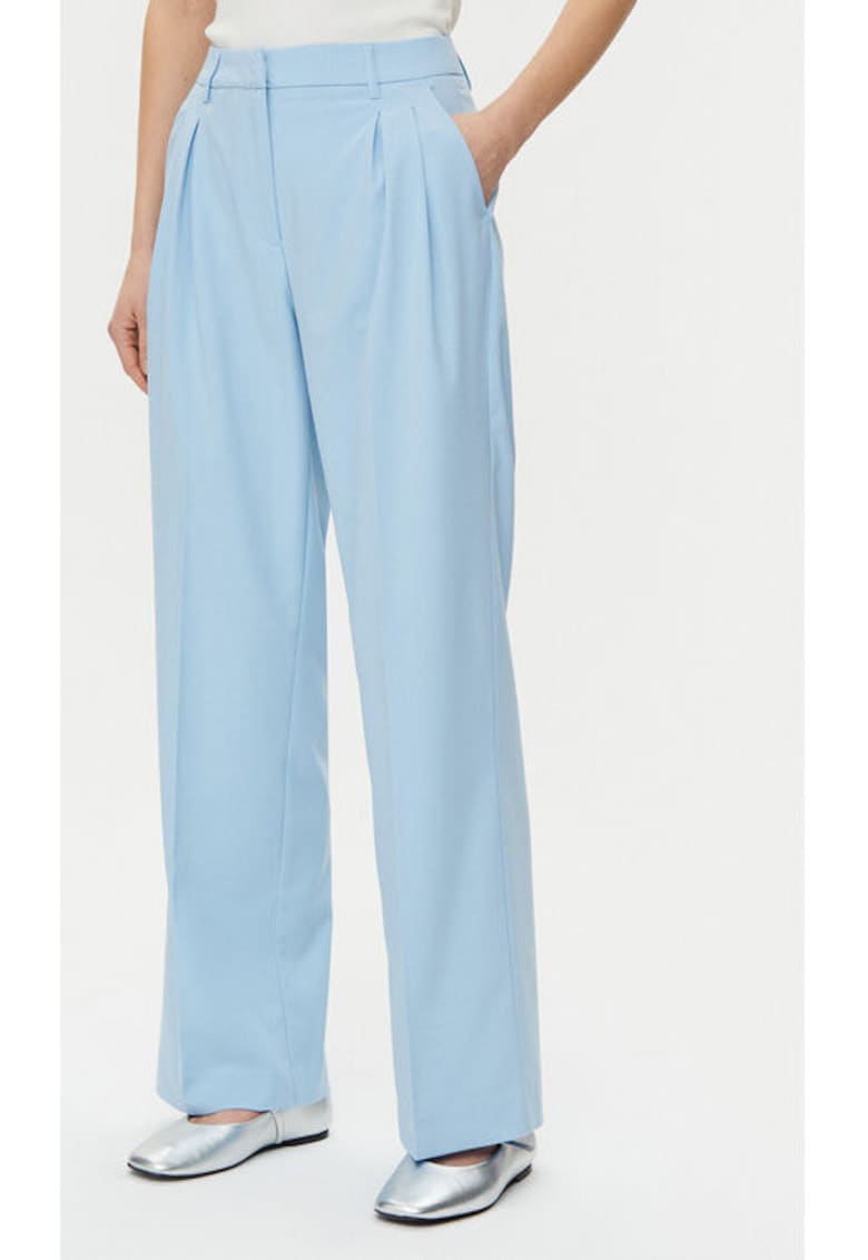 Pantaloni dama -  304951299 - Poliester reciclat/Viscoza - Albastru