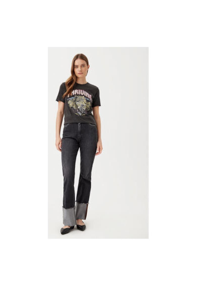 Tricou dama -  304791246 - Bumbac organic - Negru - Negru