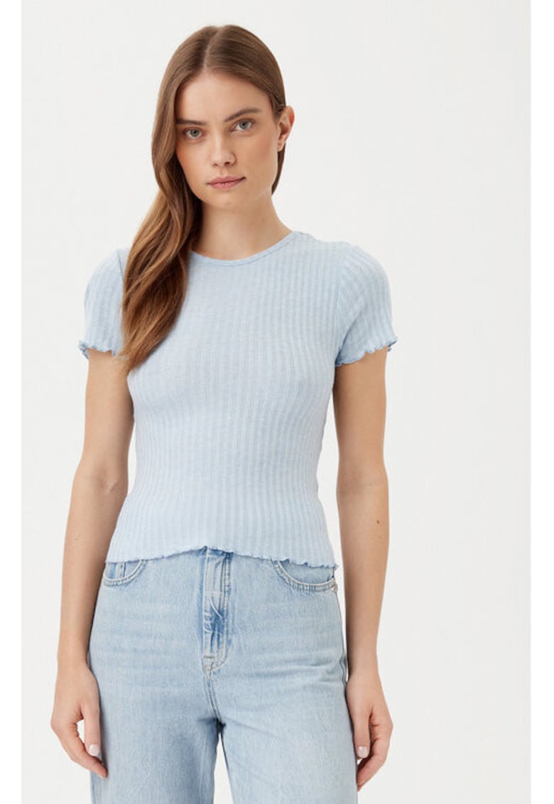 Tricou dama -  304807763 - Viscoza/Poliester - Albastru - Albastru