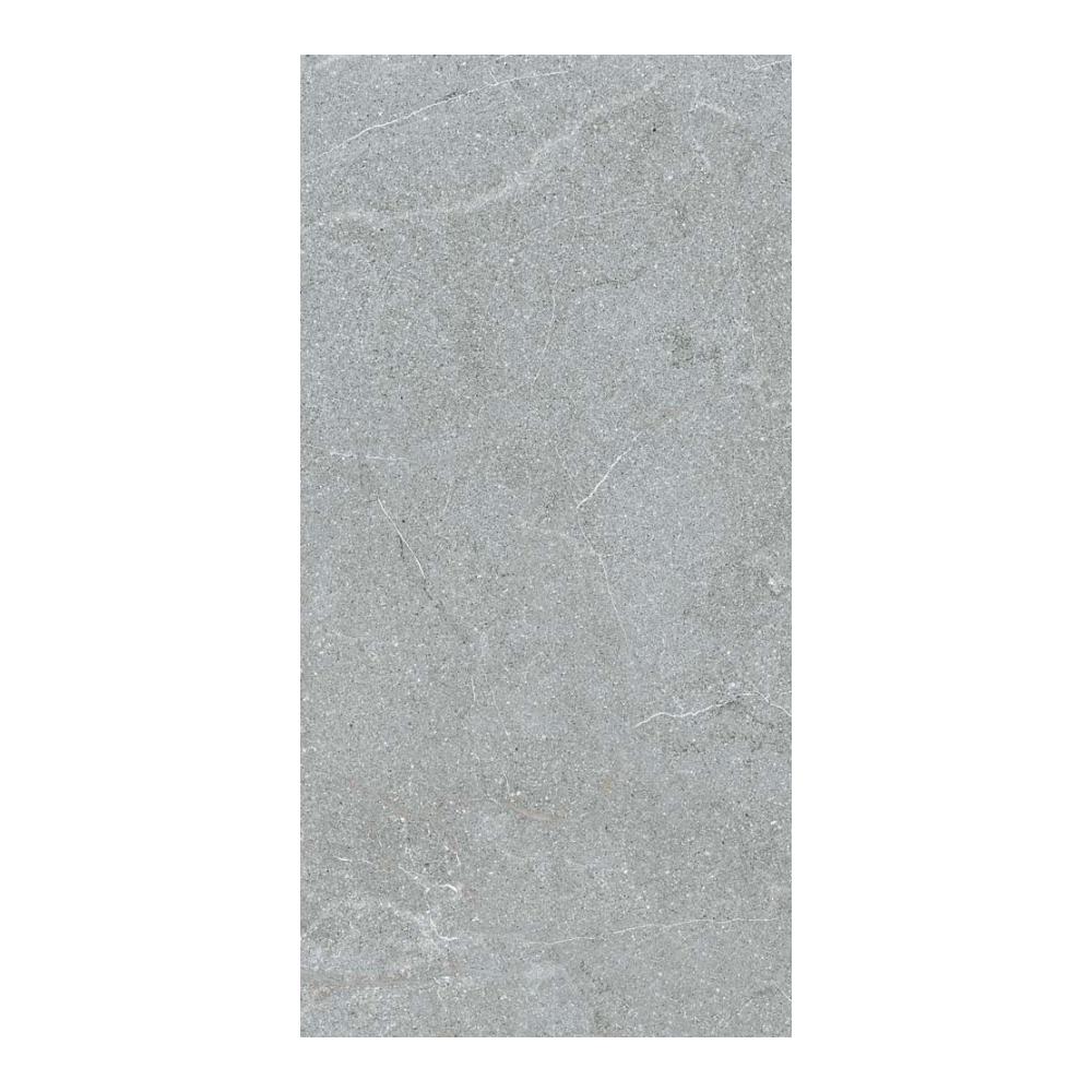 Gresie portelanata Kai Stoneline Grey, mata, model piatra, gri, dreptunghiulara, 30 x 60 cm