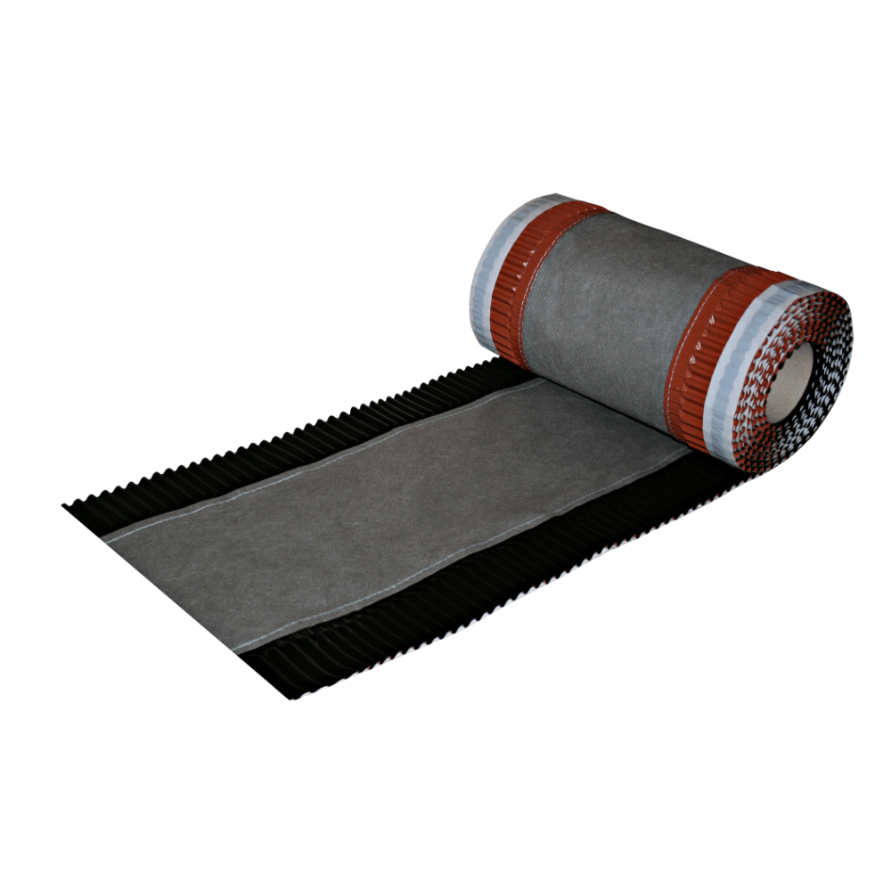 Banda ventilatie coama folie Eco Eurovent, RAL 8017 maro, 0,31 x 5 m