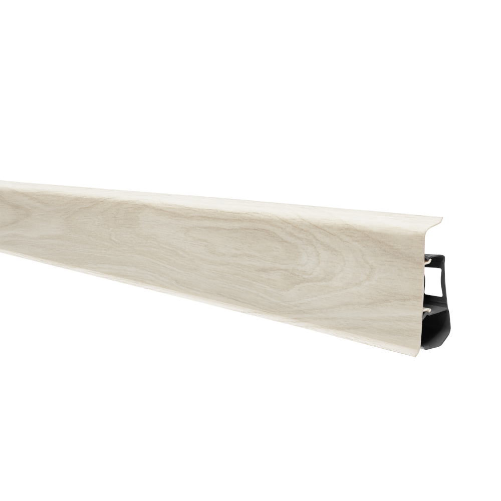 Plinta Indo stejar alb PVC, Arbiton, 70 x 26 mm x 2.5 m