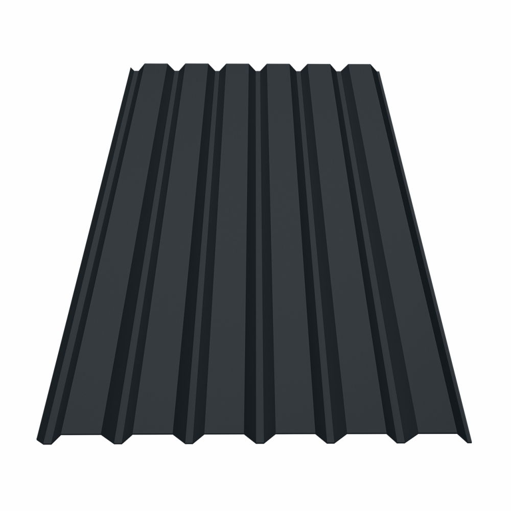 Tabla cutata CRT35P, perete 0.5 mm, gri RAL 7016, mat duo, 1050 x 2000 mm