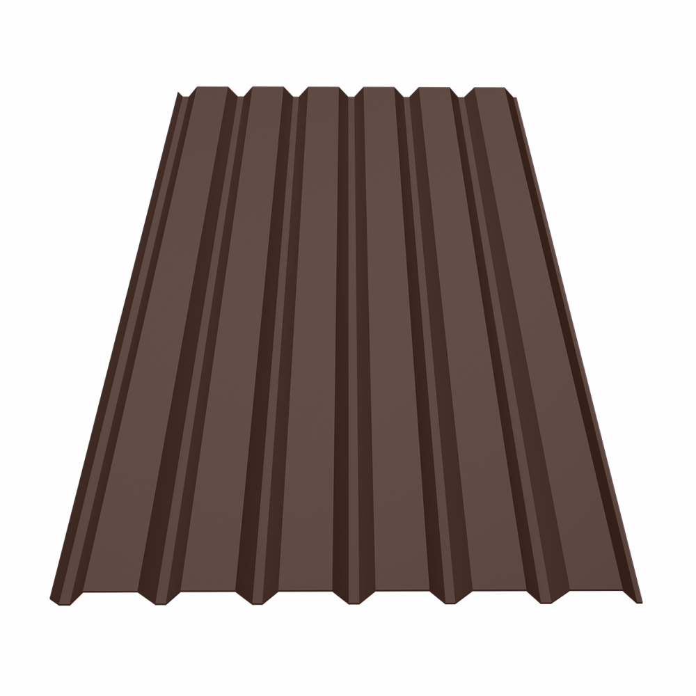 Tabla cutata CRT35P, perete 0.5 mm, maro RAL 8017 ambele fete, mat duo, 1050 x 2000 mm