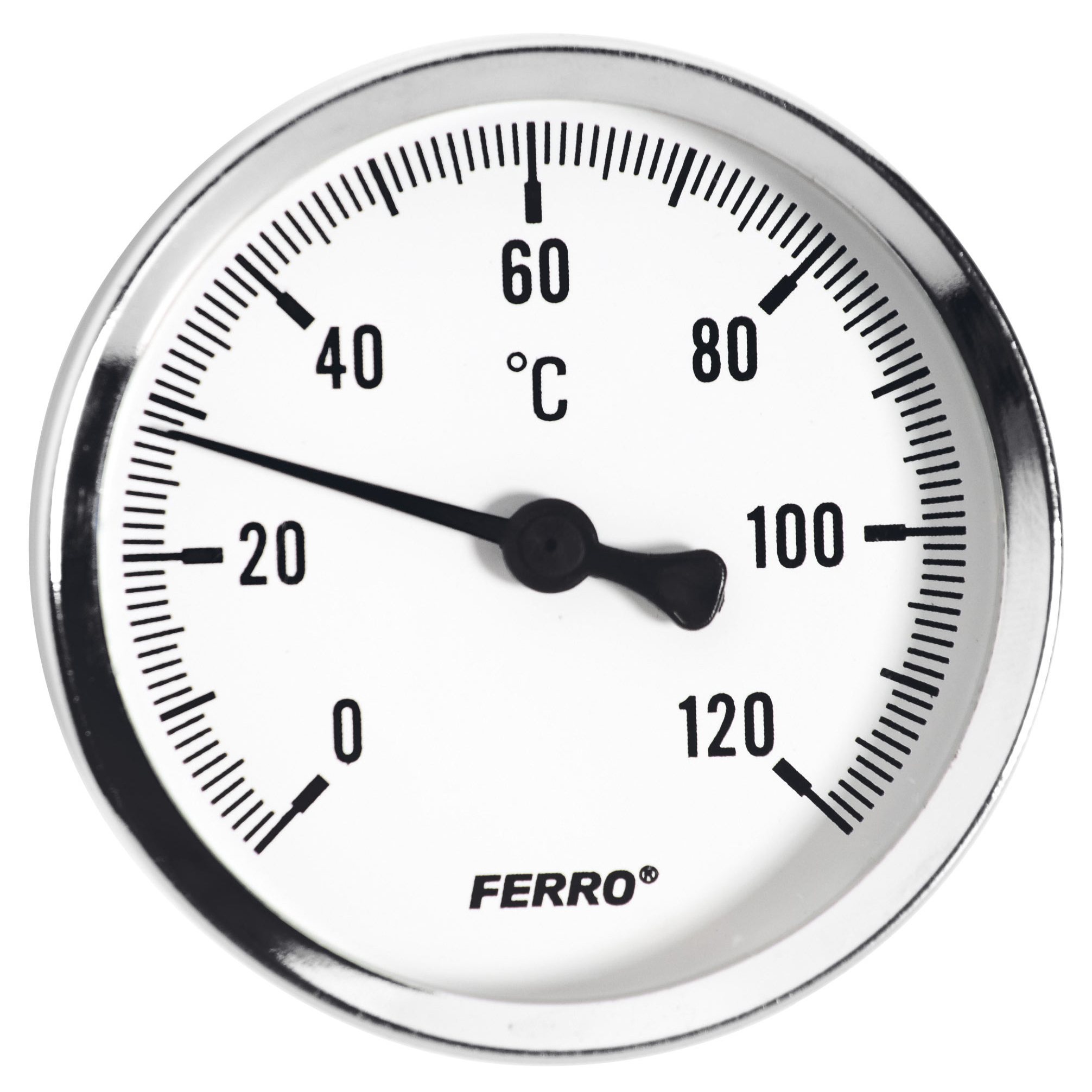 Termometru axial Ferro T80120A, 80 mm