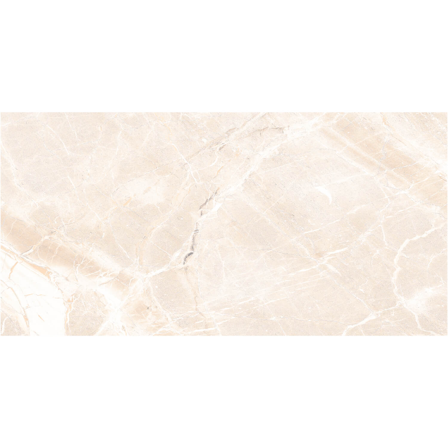 Faianta baie Megan Light, bej, lucios, aspect de marmura, 59.5 x 29.5 cm