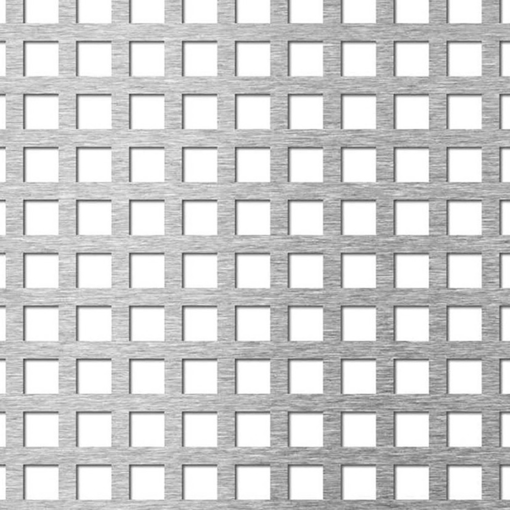 Tabla perforata 1 mm, gri, 1000 x 2000 mm