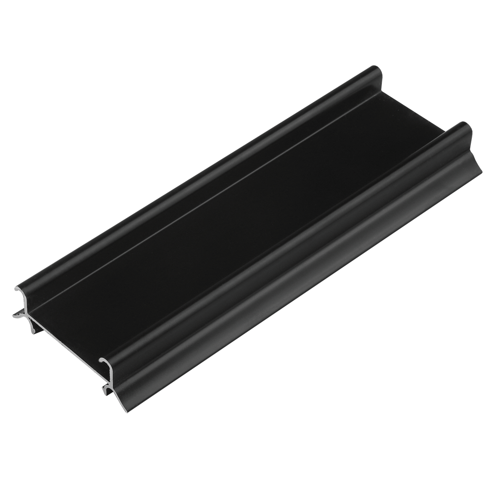 Profil aluminiu rulare inferior, Omega/Multiomega Eco, negru mat, 4 m