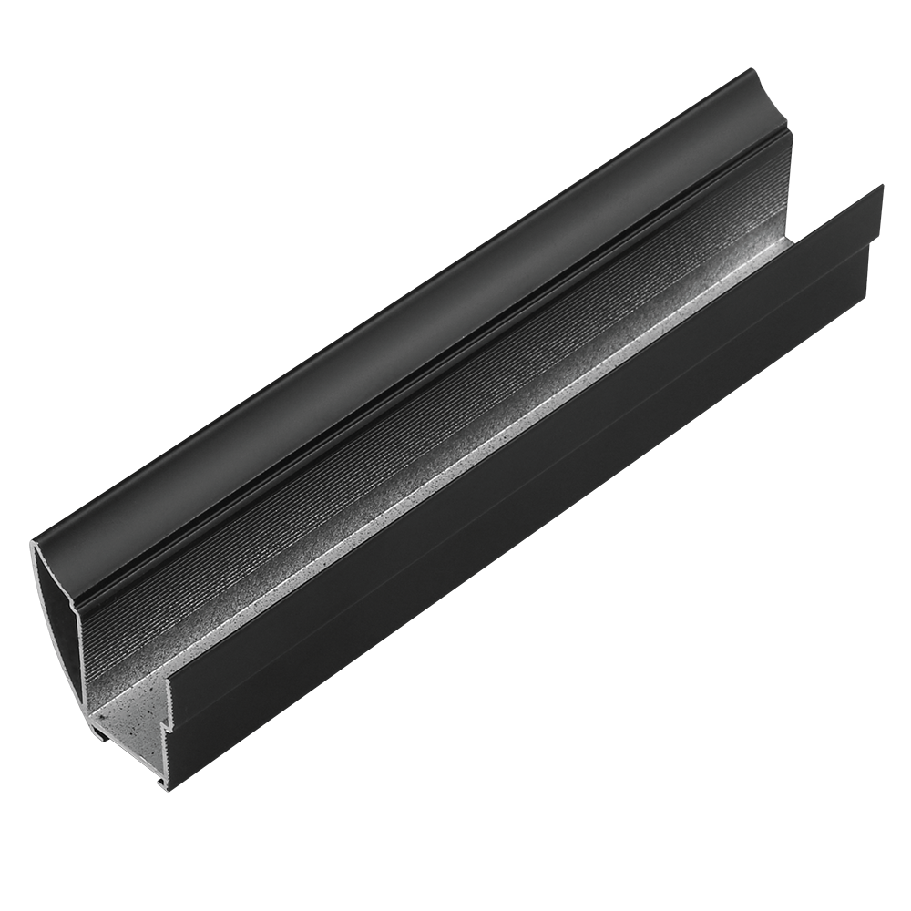 Profilul maner Multiomega Eco, aluminiu, negru lucios, 2.7 m