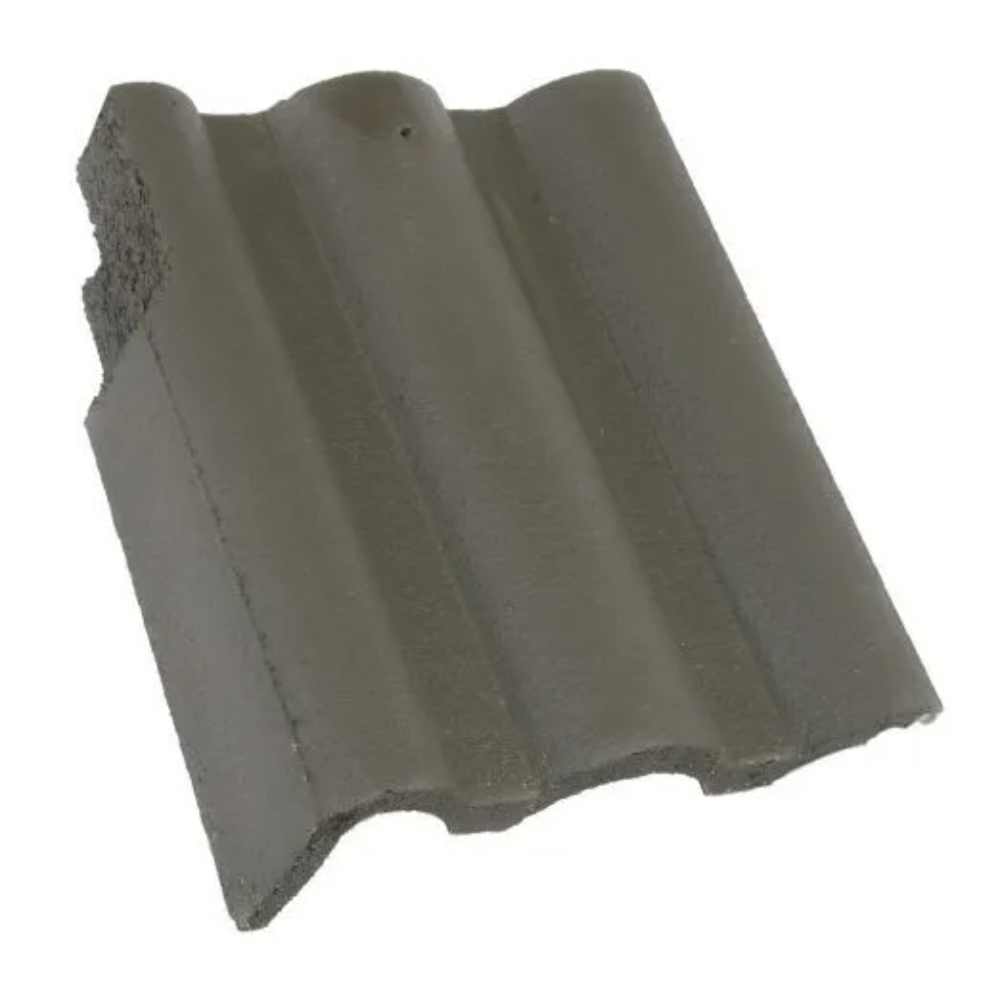 Tigla de beton laterala stanga Terran Danubia, antracit, 350 x 420 mm, 6.9 kg/buc