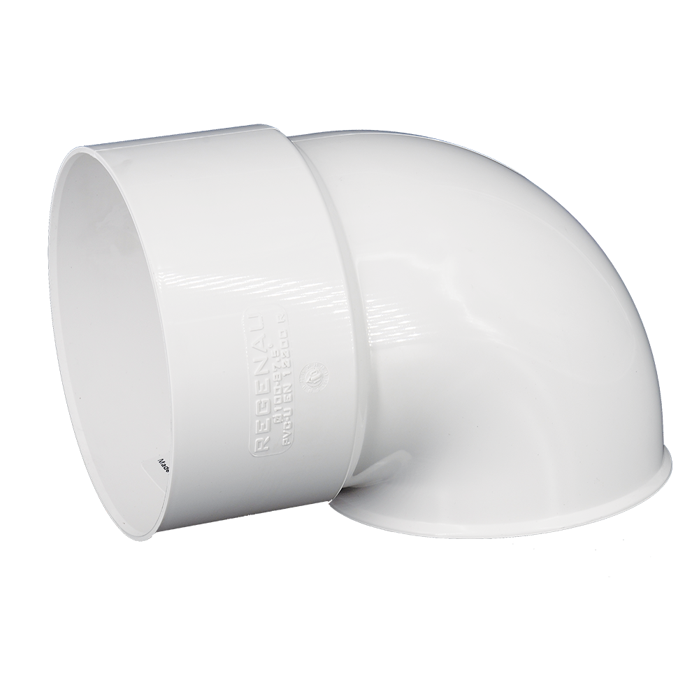 Cot evacuare burlan PVC Regenau, 100 mm, alb