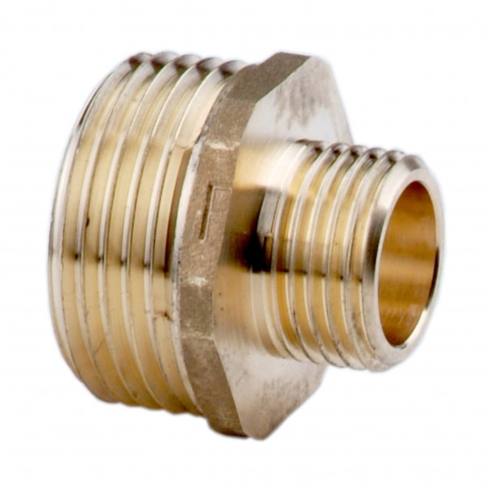 Niplu redus Ferro N15Z, alama, diametru 1 x 1 1/4