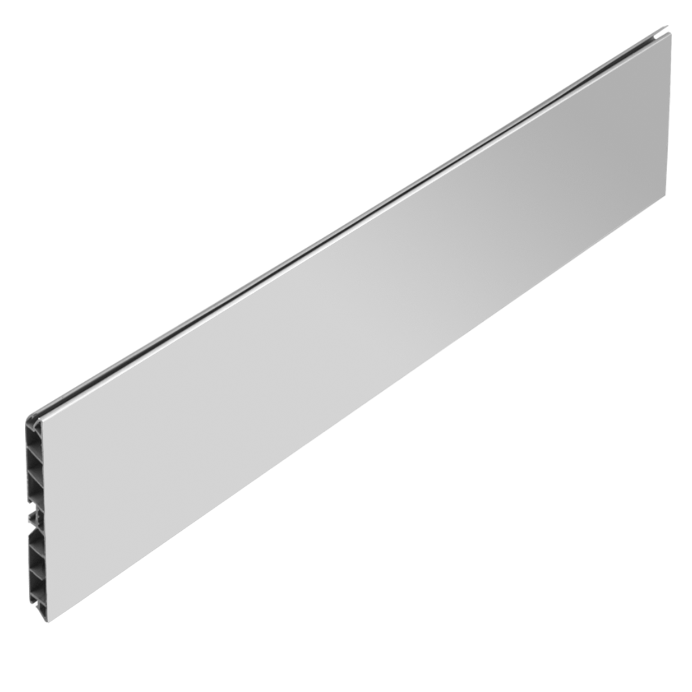 Plinta PVC, aluminiu mat, 4000 x 150  mm