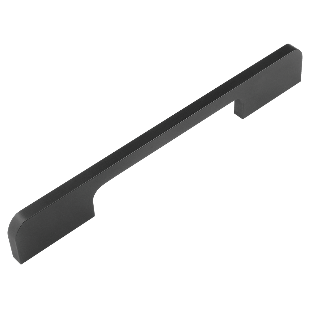 Maner Teko MK21, aluminiu, negru, distanta intre gauri 128 mm