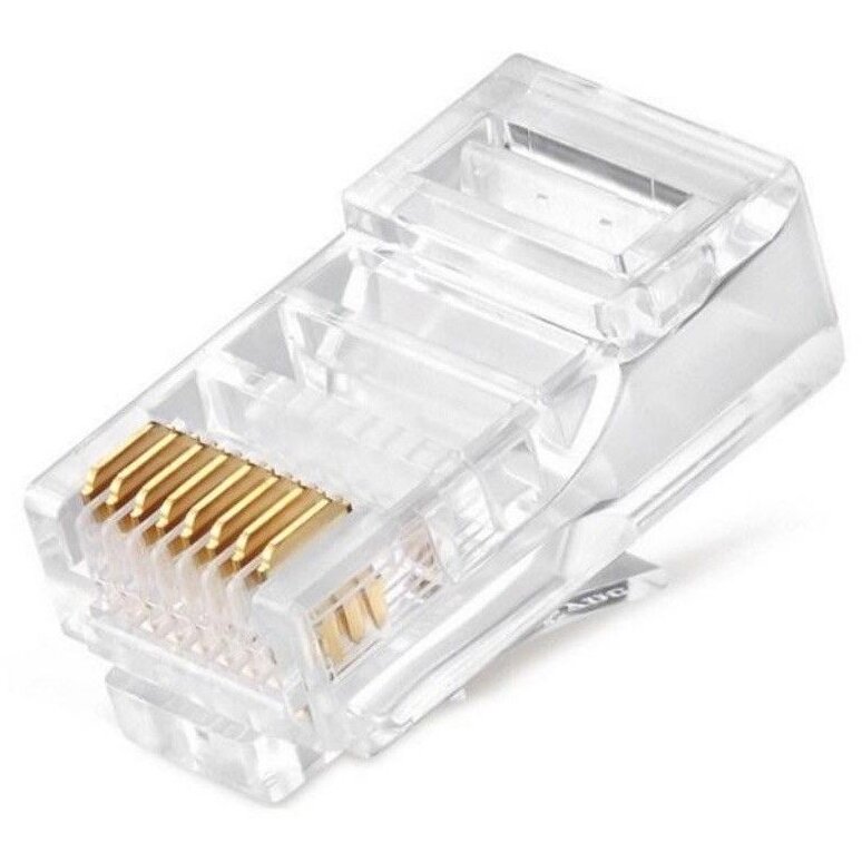 MUFE RJ45 GEMBIRD Cat5e, pt. UTP. 50 buc., 6u contacte aurite, PLUG3UP6/50