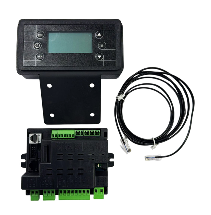 Set placa electronica cu display si cablu date pentru centrale si termoseminee pe peleti Fornello Calore Compact si Fornello Incanto Compact 25 sau 35 kw